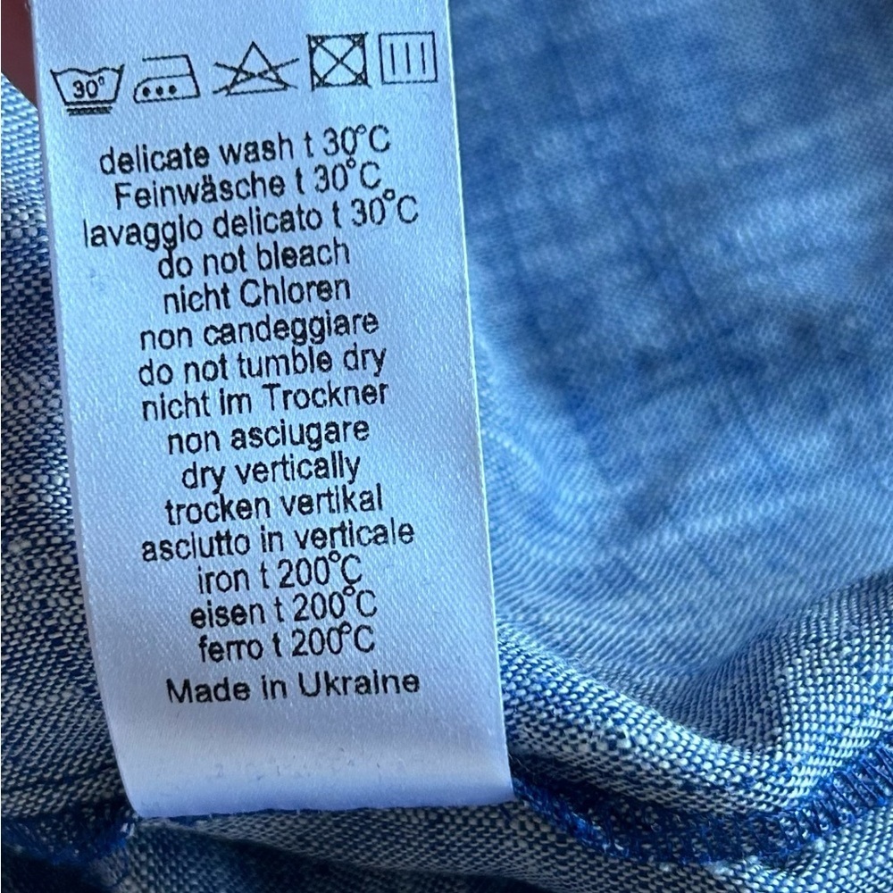BGL Blue Chambray Sleeveless Linen Blend Maxi Dress Size 6 NEW MSRP 345.00 - Picture 3 of 12